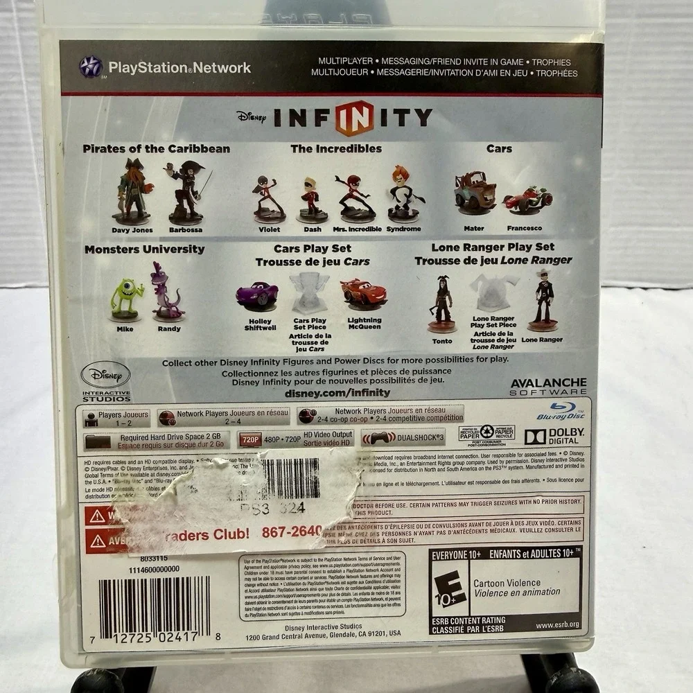Disney Infinity‎ for PlayStation 3 PS3 Game Case Manual Tested See Notes